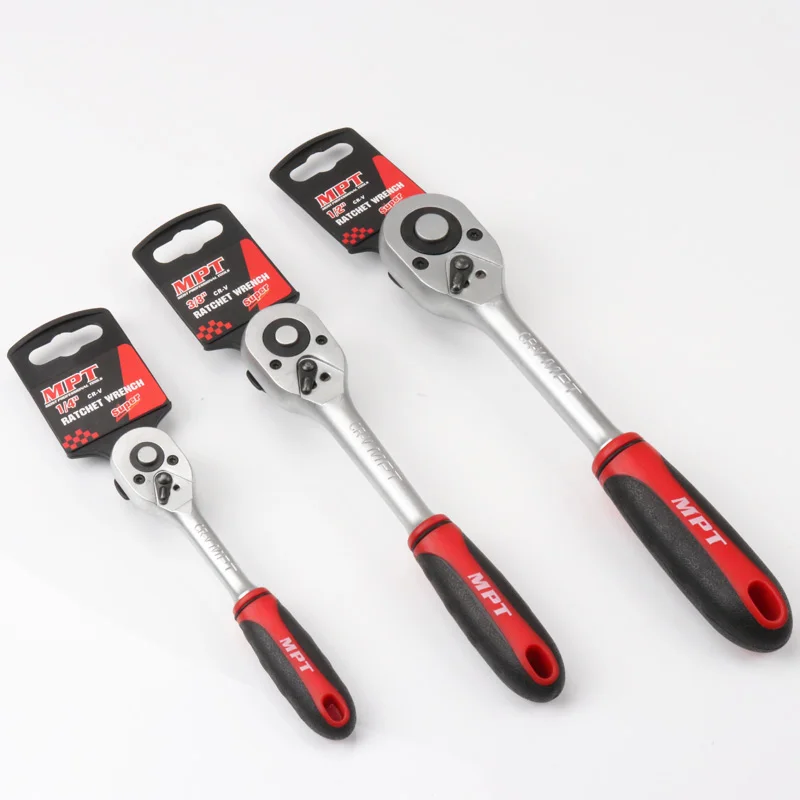 Ratchet wrench Plastic handle High Torque A Type Wrench for Socket 24 Teeth Quick Release Single-end Hand Repairing Tools | Инструменты