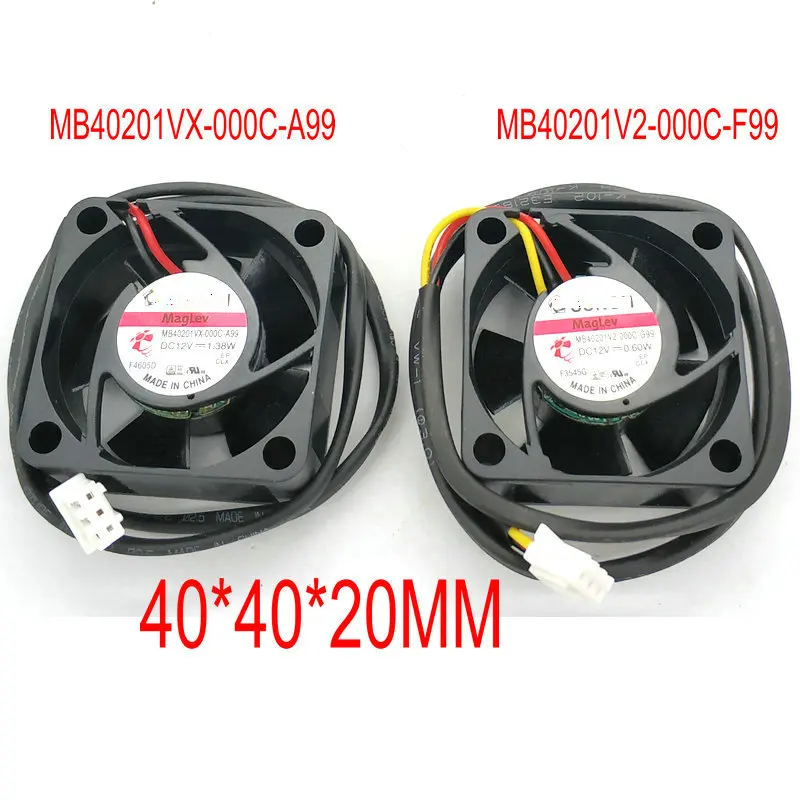 MB40201V2 000C G99 0 6 Вт новый оригинальный MB40201VX A99 4020 12В 1 38 3 провода Вентилятор