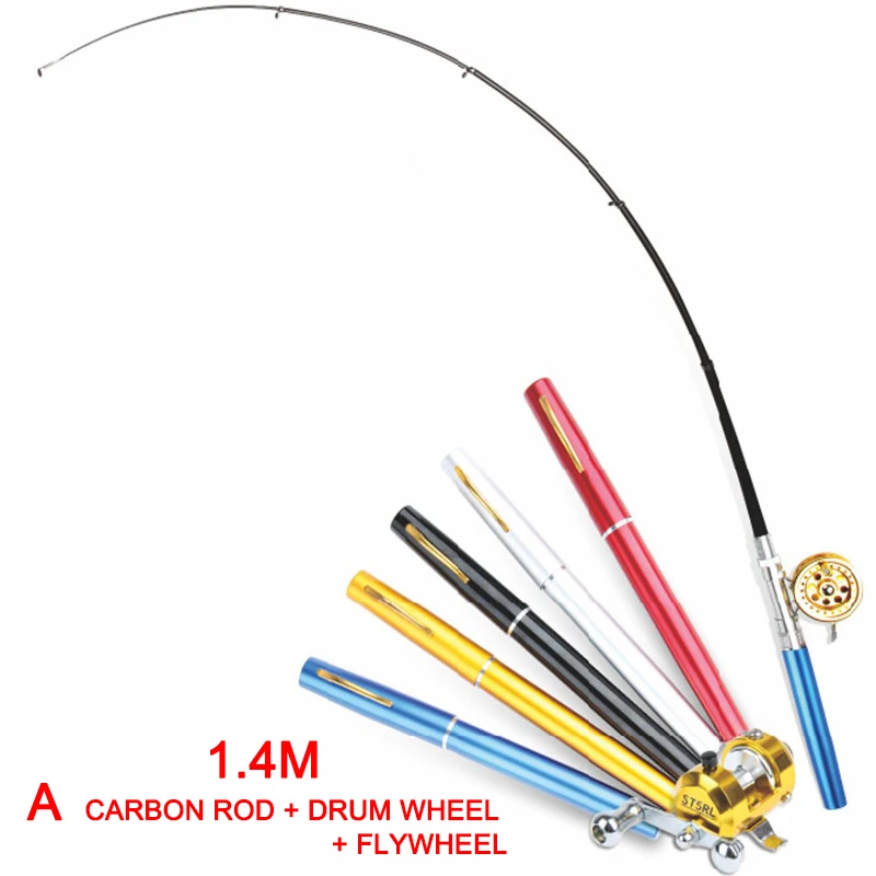 

EMMROD 1.4m two-wheeled boutique pen-style fishing rod Haitang ice fishing rod throwing fishing gear set A Free Shipping
