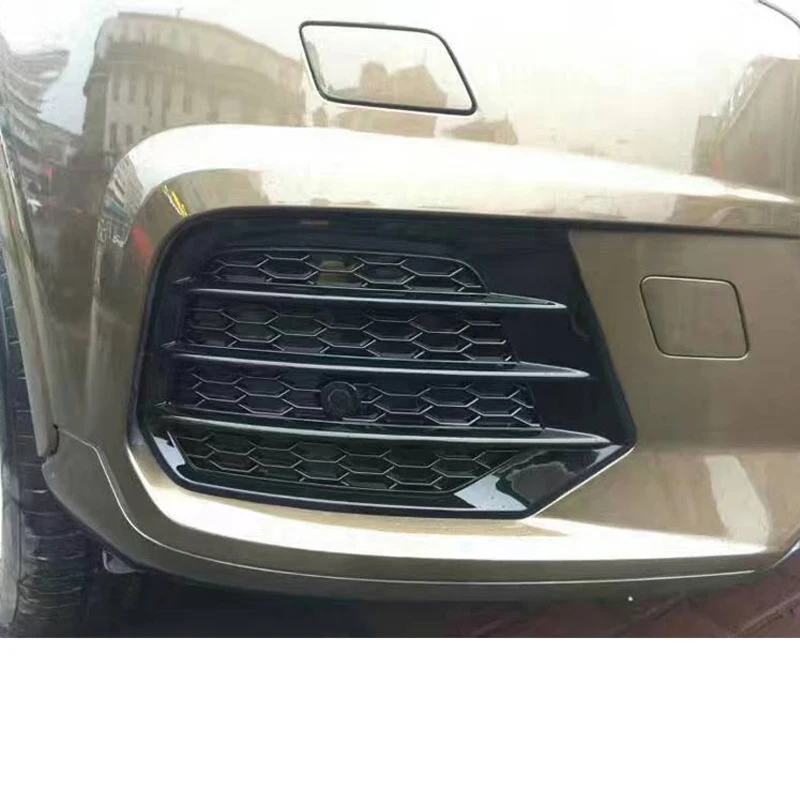Черная передняя противотуманная решетка для Audi Q3 хэтчбек 2017 2018 2016 Стайлинг