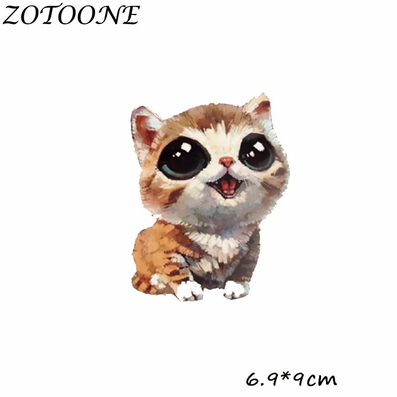 8 ZOTOONE железные Пластыри для детской одежды DIY значки-наклейки на одежду теплопередача для футболок аппликации Животные патч H - Цвет: 8