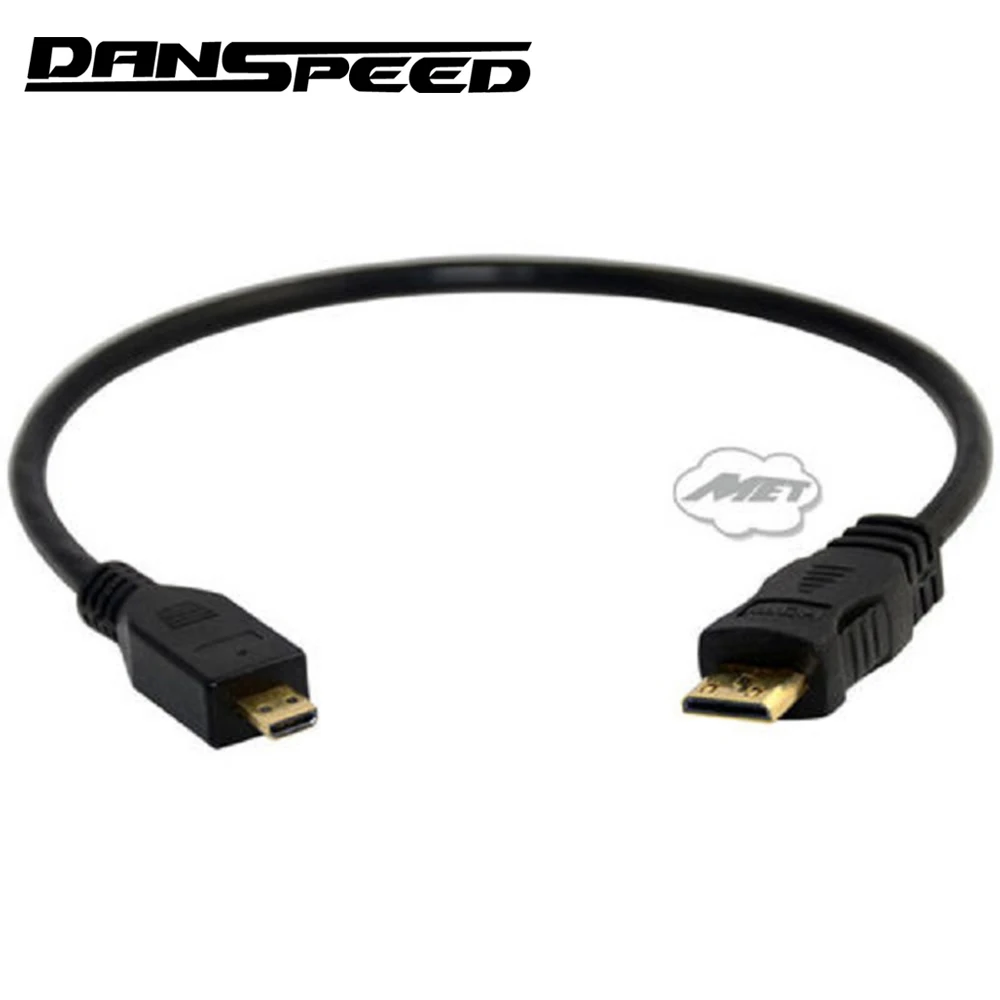 DANSPEED 30 см 1 фут микро HDMI к мини мужчин и женщин видео конвертер кабель Шнур ТВ