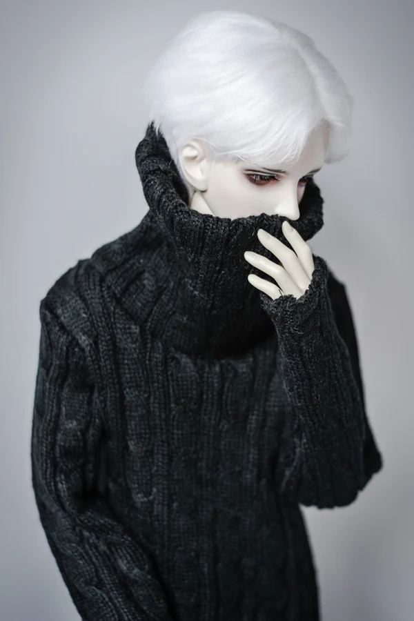 Одежда для куклы BJD длинный свитер с высоким воротником 2 цвета 1/4 1/3 sd MSD SSDF длинное