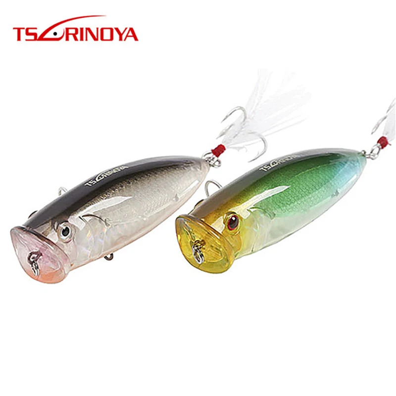Приманки TSURINOYA для рыбалки приманки DW14 80 мм/20 г летающие искусственные Topwater с