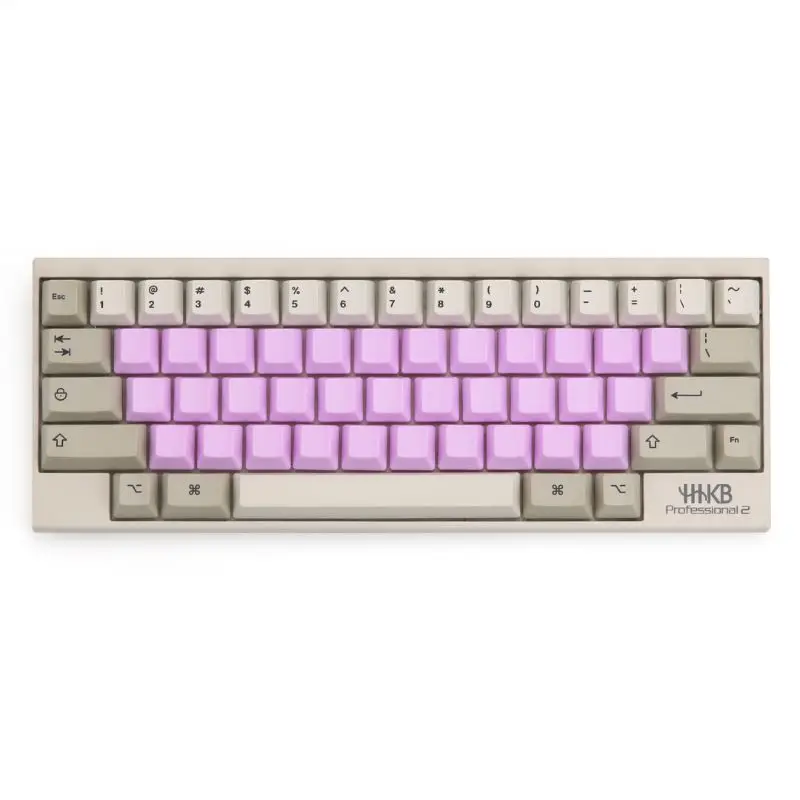 Blank Purple Пустые 33 клавиши PBT Материал Смешанные цвета колпачки для Topre Realforce HHKB емкостная клавиатура - Цвет: Blank Purple