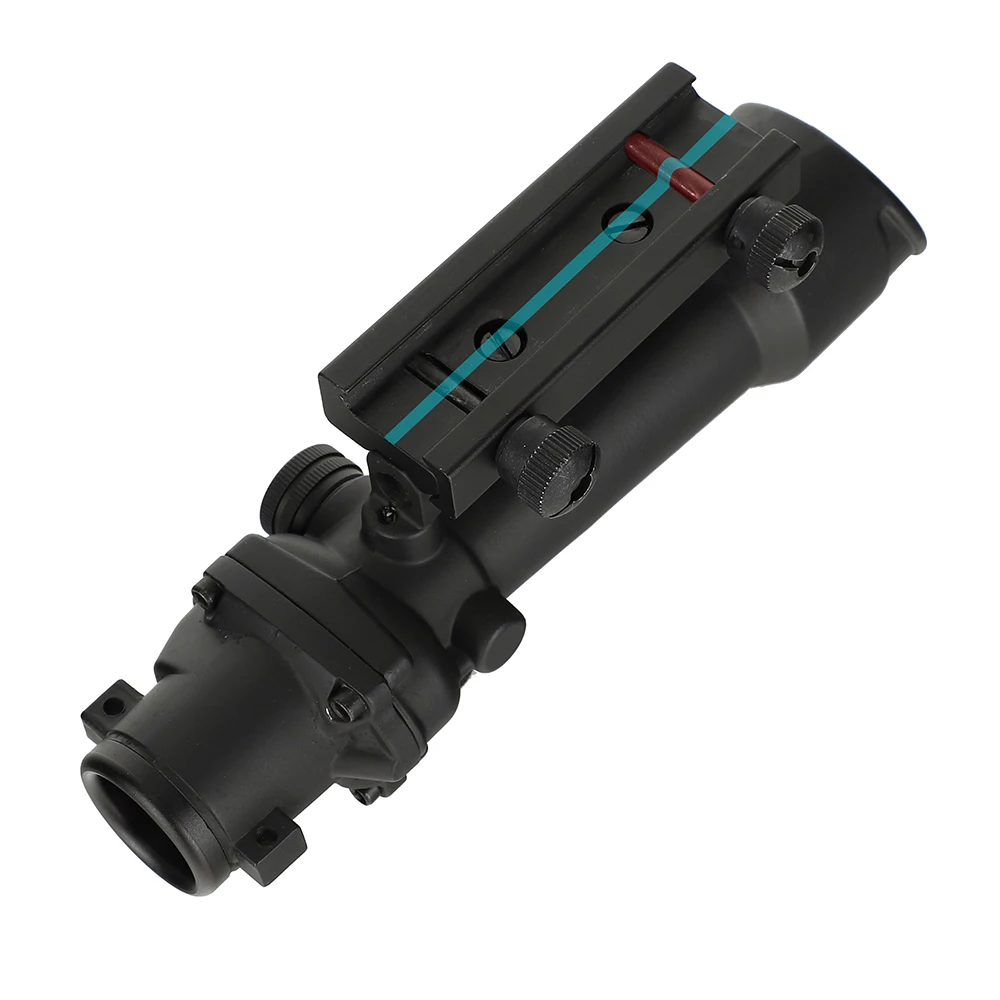 

ohhunt 5x35 ACOG Style Hunting RifleScopes Red or Green Glass Etched Reticle Real Fiber Optics Tactical Sights Rifle Scope