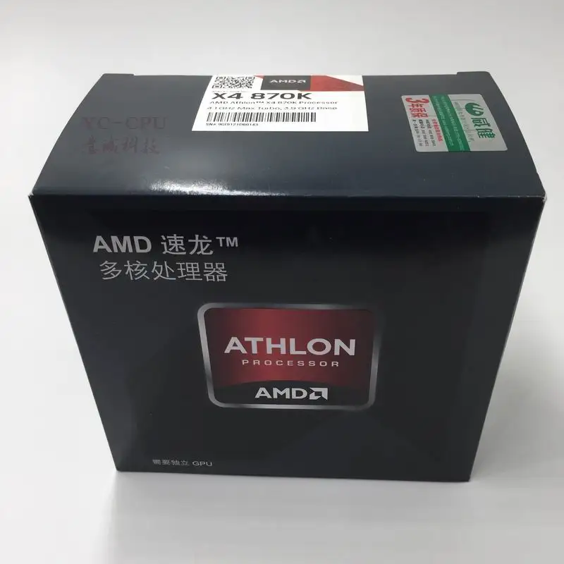 Процессор AMD Athlon X4 870K процессор с радиатором FM2 + четырехъядерный 3 9 ГГц/4M/95 Вт для