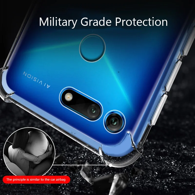 Чехол Lainergie для Huawei Honor View 20 суперзащитная мягкая прозрачная задняя крышка чехлы