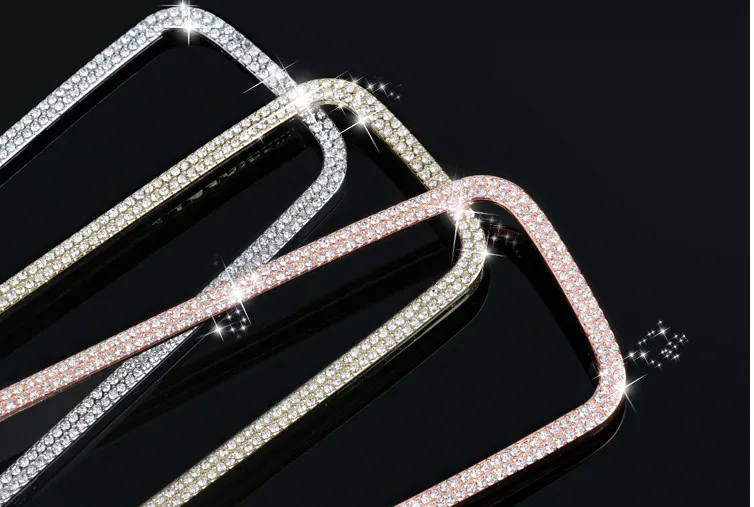 

Diamonds Car Styling For Mercedes Benz N E class e200 e300 Inner Rearview Rear View Mirror Sticker Trim Cover Accessories