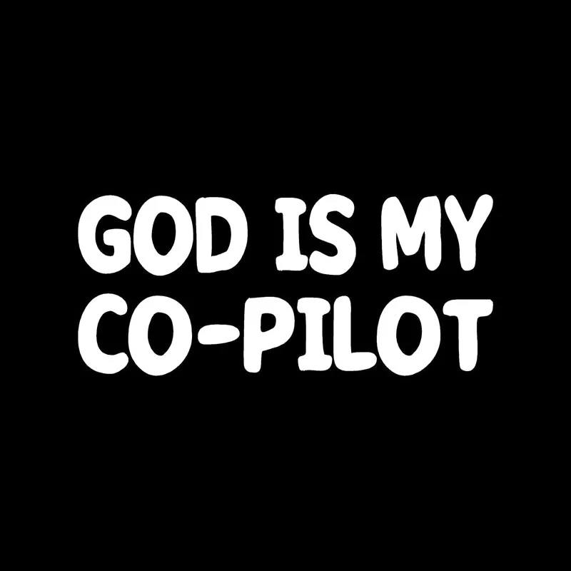 QYPF 14 см * 6 1 Забавный Бог мой CO-PILOT виниловые наклейки на машину декоративные