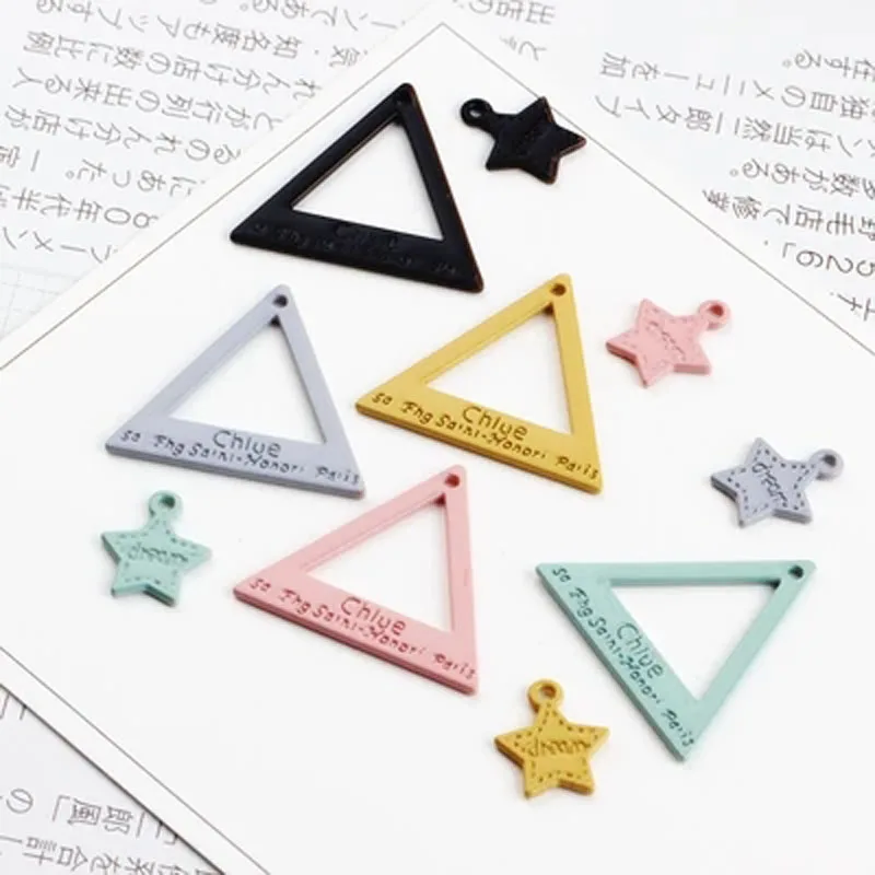 Корейский сплава Треугольники Серьги серьга ювелирных изделий пентаграммы