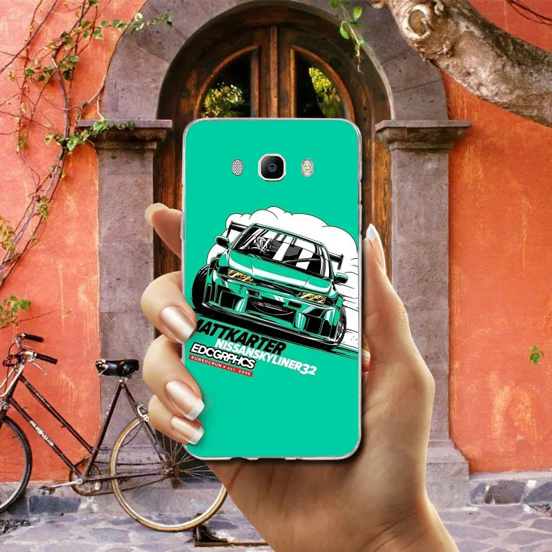 Photo 5 Чехол для телефона для samsung Galaxy A3 A5 A7 J1 J2 J3 J4 J6 J5 J7 J8 Мягкий силиконовый чехол с рисунками из мультфильмов с JDM S57 суперкар - Цвет: Photo 5