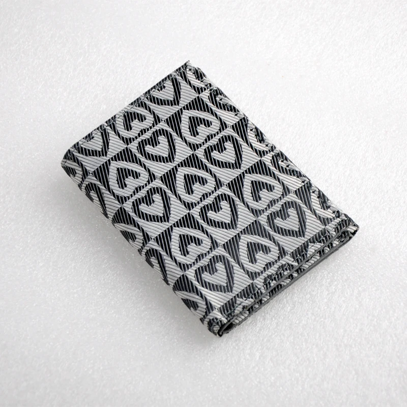 AQCASE деловой холщовый кошелек мужской короткий молодой супер тонкий с поперечным