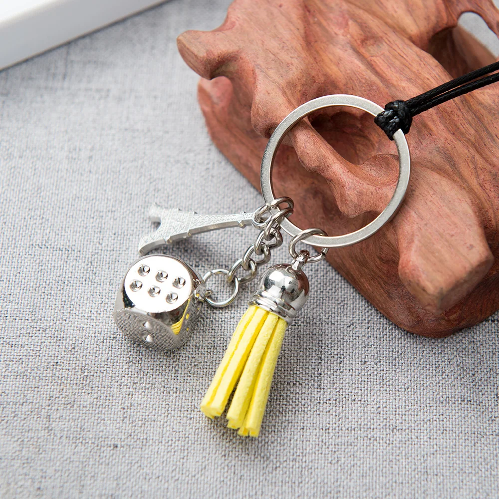 DIY Dice Эйфелева башня Автомобильная подвеска зеркало заднего вида украшение