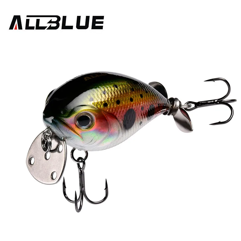 ALLBLUE SPYCRANK 50F плавающая мелкая Дайвинг Crankbait рыболовная приманка 12 5 г/50 мм Кривошип