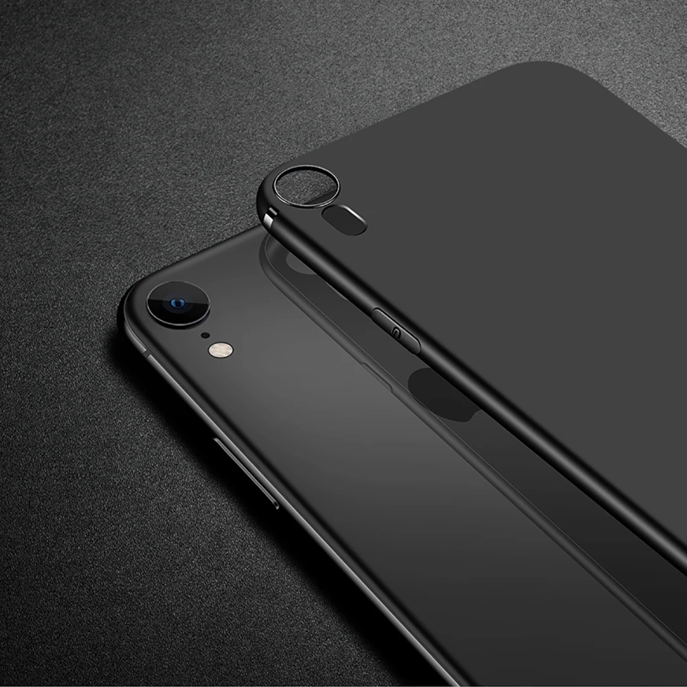Матовый чехол из силикона и ТПУ мягкий для iPhone XR X r 6 1 дюйма высококачественный