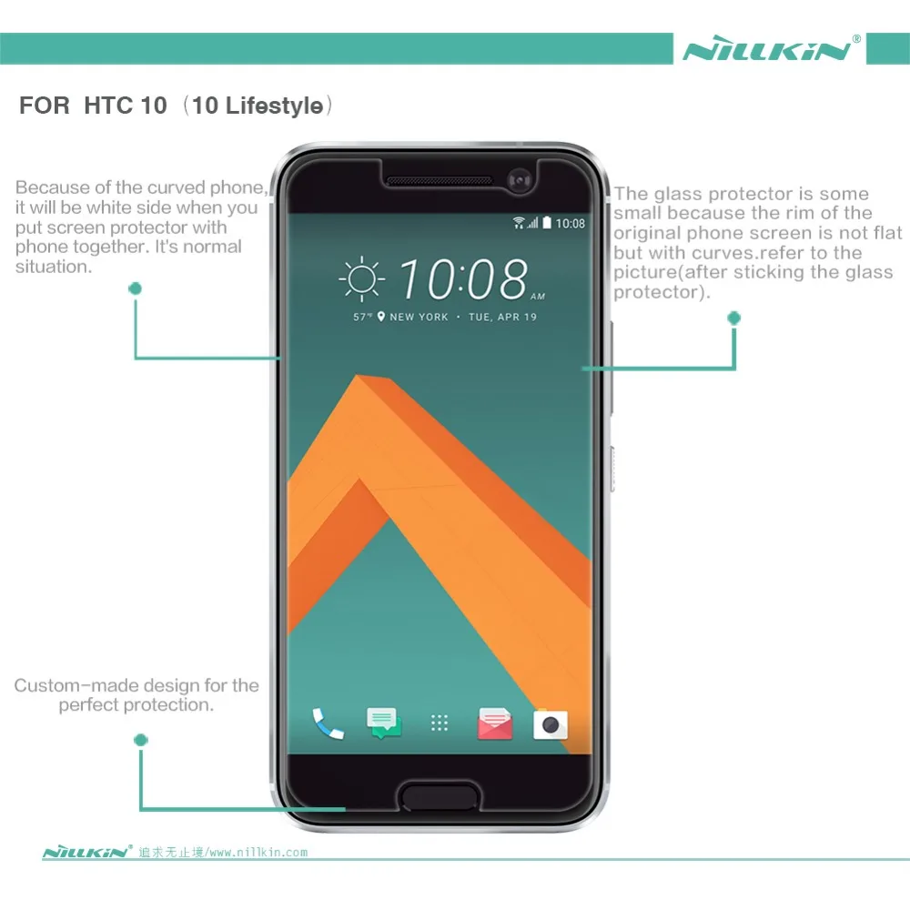 

2 pcs/lot Screen Protector HTC 10 ( HTC 10 Lifestyle ) NILLKIN Matte Scratch-resistant Frosted Anti-Glare Protective Film
