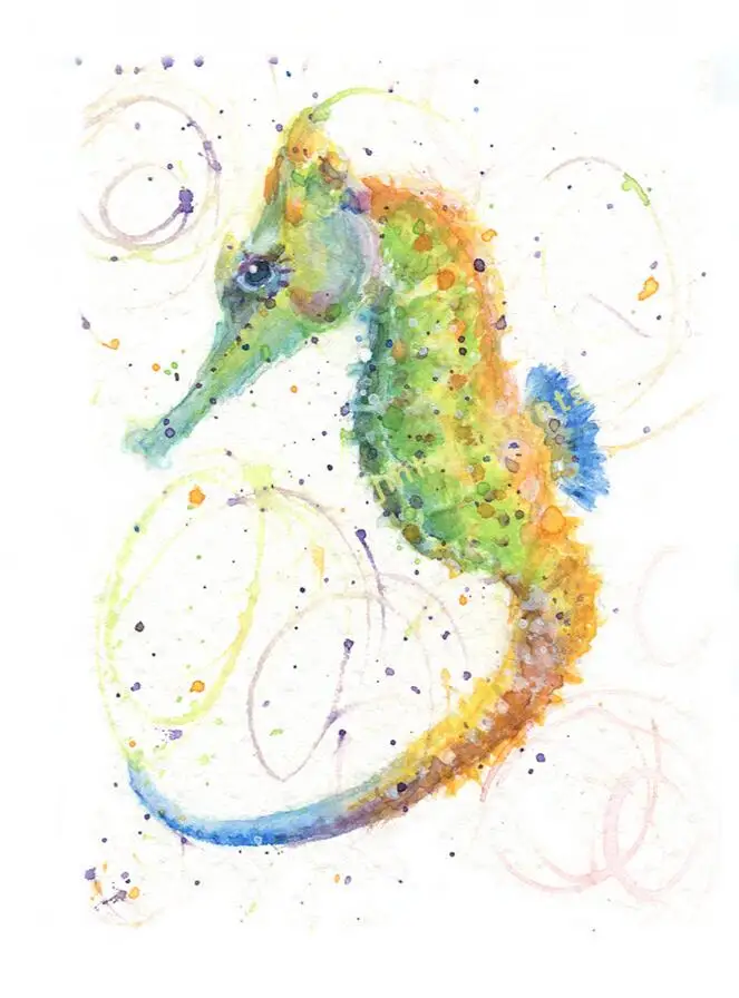 New 5D DIY Diamond Art Animal Phoenix Bird Mouse Seahorse Reindeer Cross Stitch Crystal Full Rhinestone Embroidery RF864 | Дом и сад