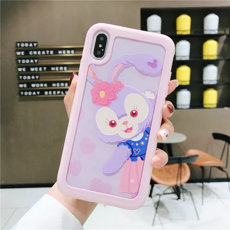 style 4 TPU+ PC двусторонний помощи чехол для iphone X XR XS MAX 7 8 плюс 6 6s милые даффи ShellieMay аниме Gelatoni StellaLou чехол - Цвет: style 4