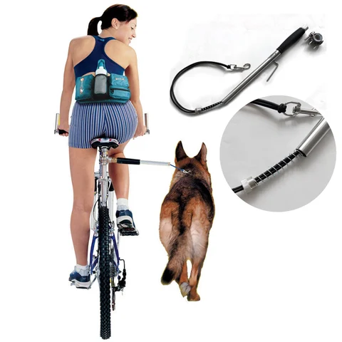 Велотренажер для собак/велосипедов, поводок с креплением на расстоянии, свободные руки, управление собакой