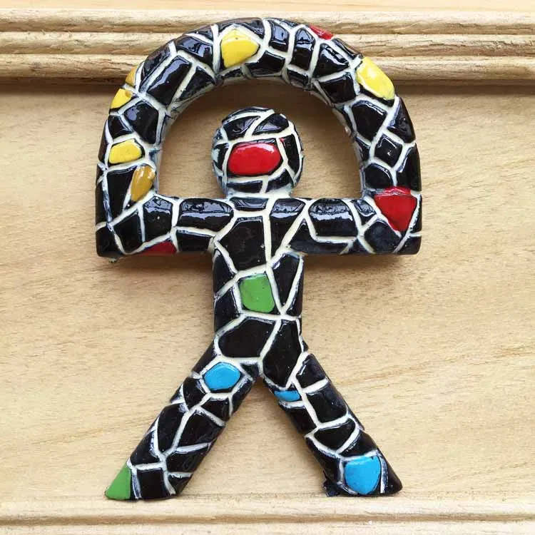 

Mosaic cartoon stereo decorative magnetic stickers travel with hand