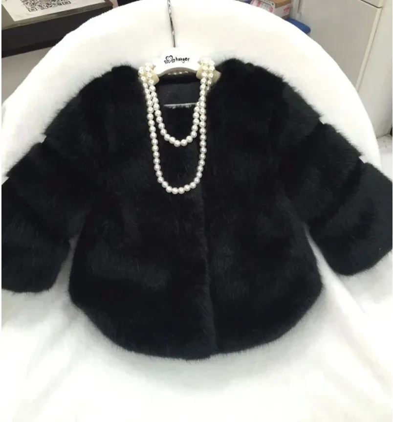 Модные пальто для девочек на искусственном меху Модная дизайнерская осенне