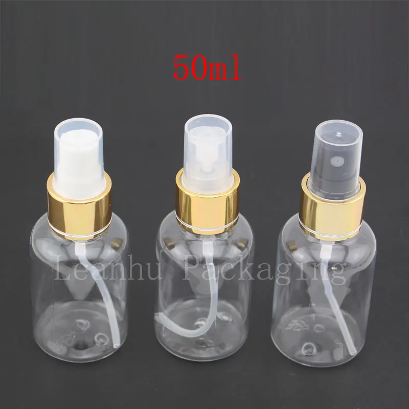 50 мл круглый прозрачный пластиковый уход за кожей макияж бутылки для воды с