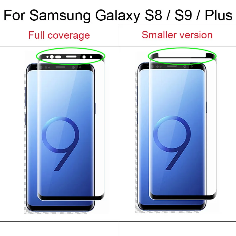 Suntaiho 4D полное покрытие закаленное Стекло для samsung Galaxy S9 плюс S8 Экран протектор 3D