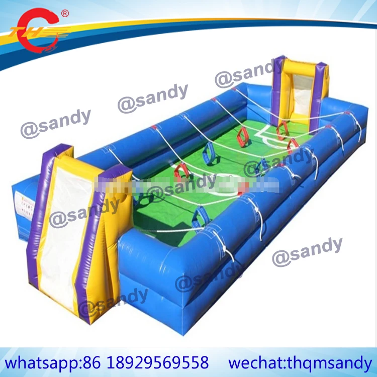 free air shipping to door 12x6m Giant Human Foosball soap arena court inflatable table pool water soccer field | Игрушки и хобби