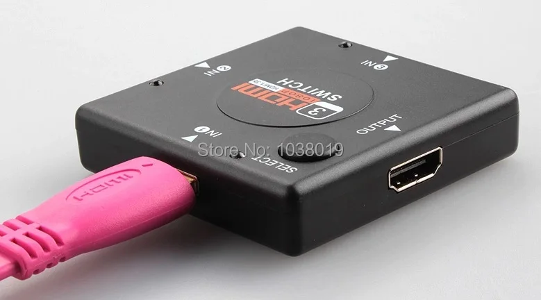 Мини 3 порта квадратный HDMI переключатель сплиттер порт для HDTV 1080P Vedio Drop
