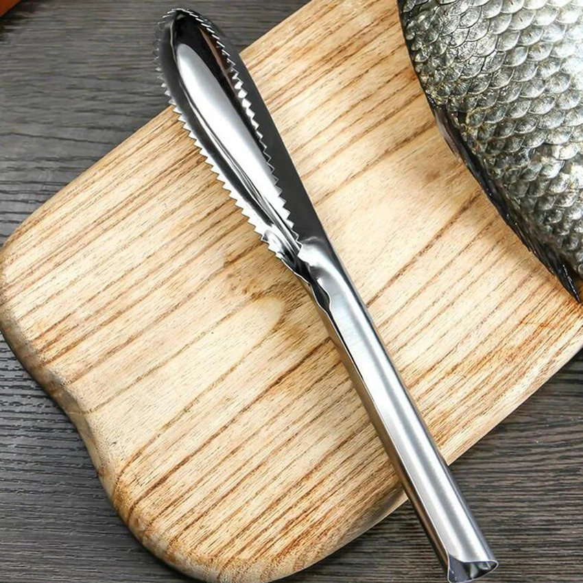 1 шт. Нержавеющая сталь очистки рыбьей чешуи Ножи скребок нож для удаления