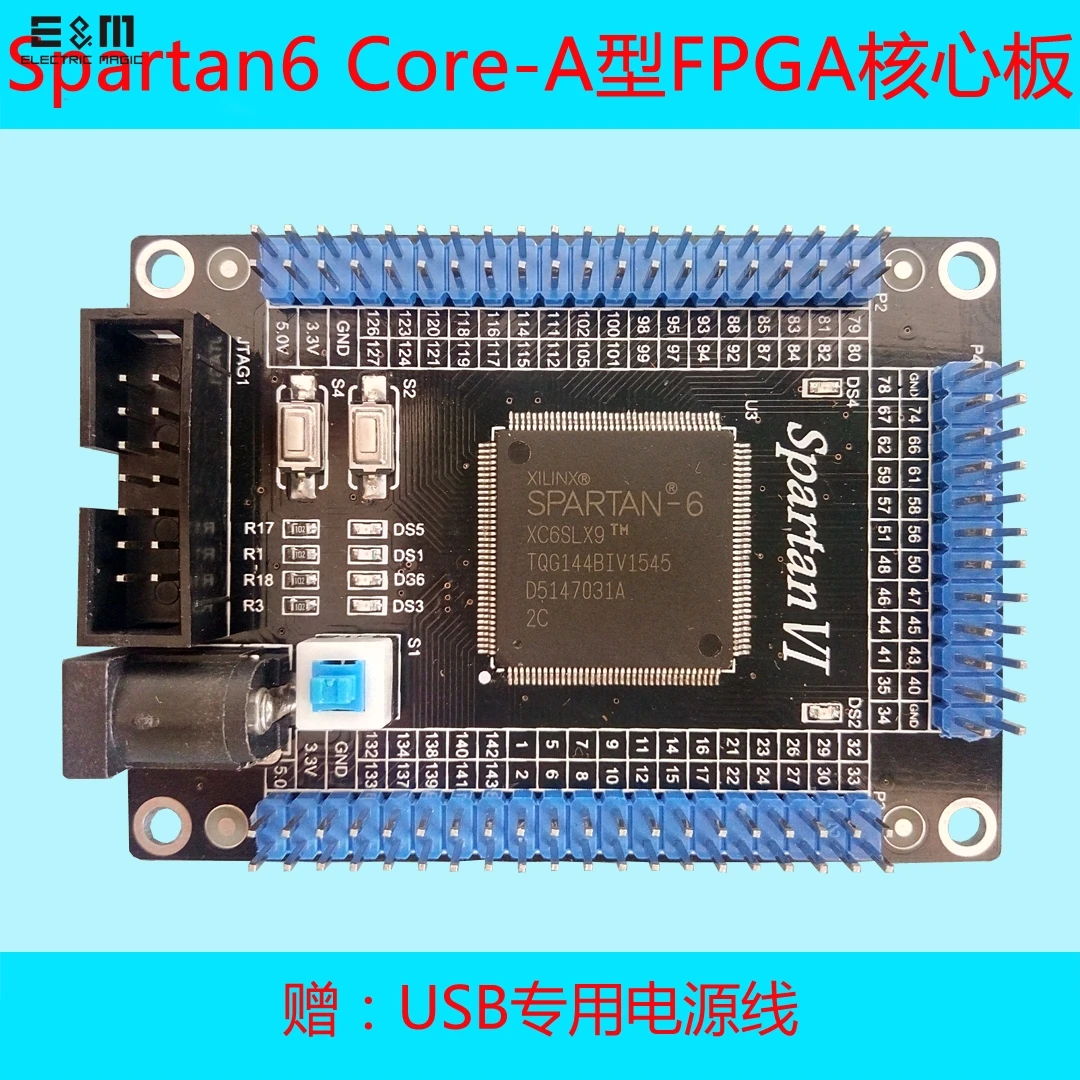 

Spartan 6 Core FPGA развития доска стартера XC6SLX9 2TQG144C программируемая логическая интегральная схема DIY Kit инструмент чип компьютер