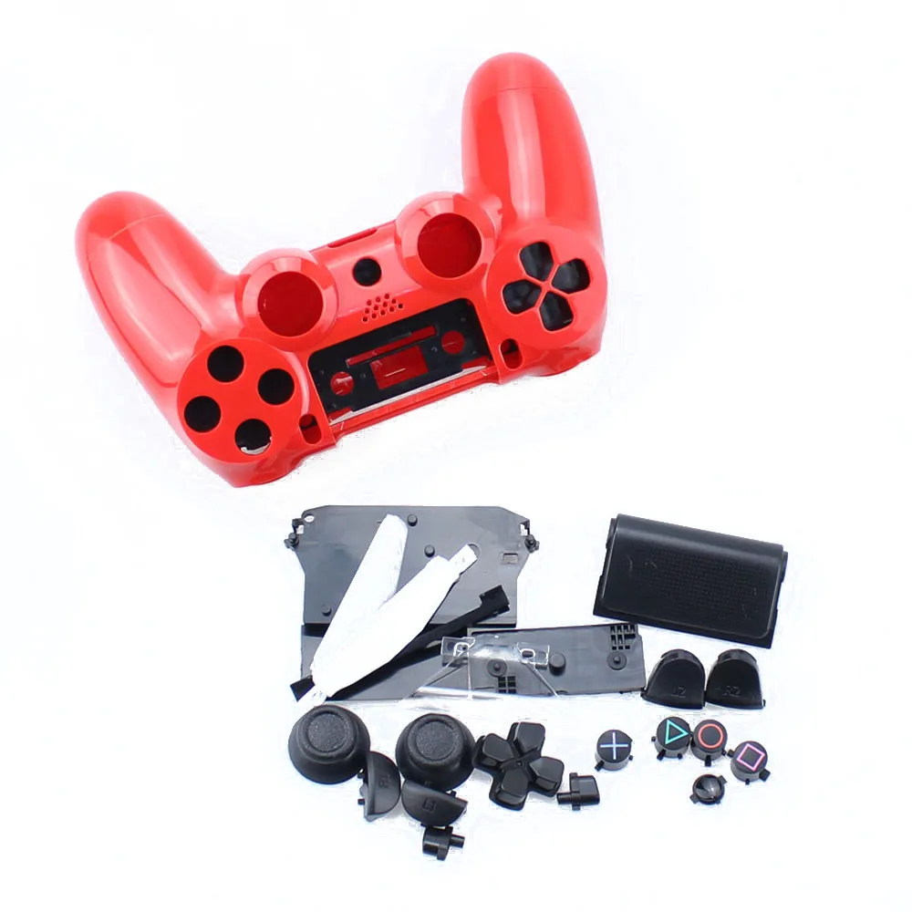 A TingDong сменный JDM-001 контроллер корпус и кнопки для Playstation 4 PS4 контроллер передняя крышка Передняя Задняя Оболочка Чехол - Цвет: A