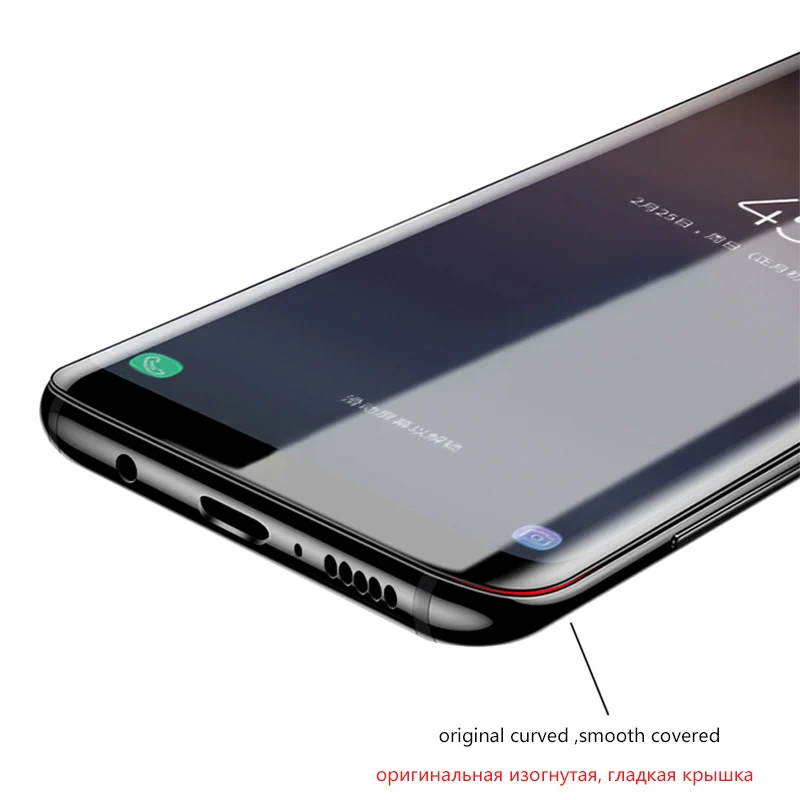 10 шт./лот 5D изогнутое полностью клеящееся закаленное стекло для samsung Galsxy S9 plus S8 S10 S10Plus Note8 Note9Film защита экрана