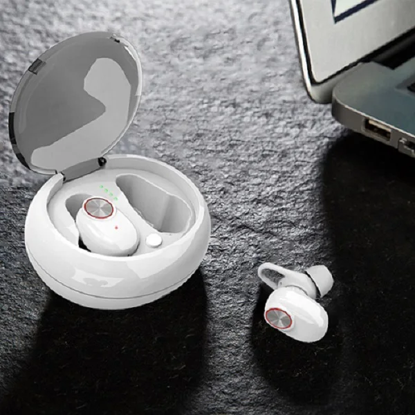 Белый Беспроводные наушники YTOM YT8 с Bluetooth 5,0, 6 часов воспроизведения, TWS, bluetooth-гарнитура, наушники с портом, беспроводные, лучшие наушники для s порта - Цвет: Белый