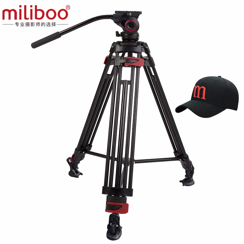 miliboo Aluminum Alloy MTT604A Portable Tripod For SLR Camera Tripod Fluid  Head Monopod  Load Bearing 10KG