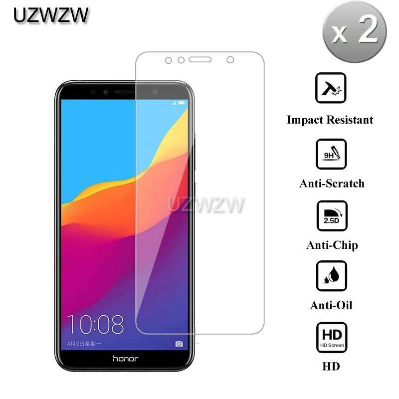 2 шт 0,26 мм 9H 2.5D Закаленное стекло для huawei Honor 7C 5,7 дюймов Русская версия Защитное стекло для экрана для huawei Honor 7C стекло