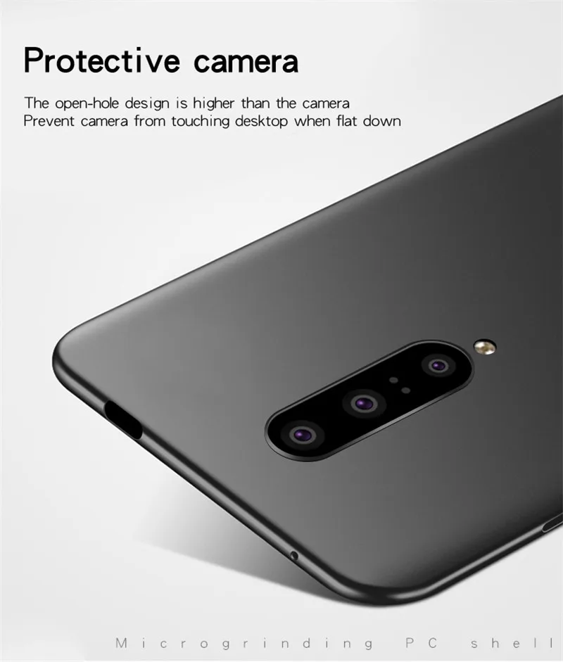 For Oneplus 7 Pro Case Silm Luxury Ultra-Thin Smooth Hard PC Phone Back Cover Fundas |