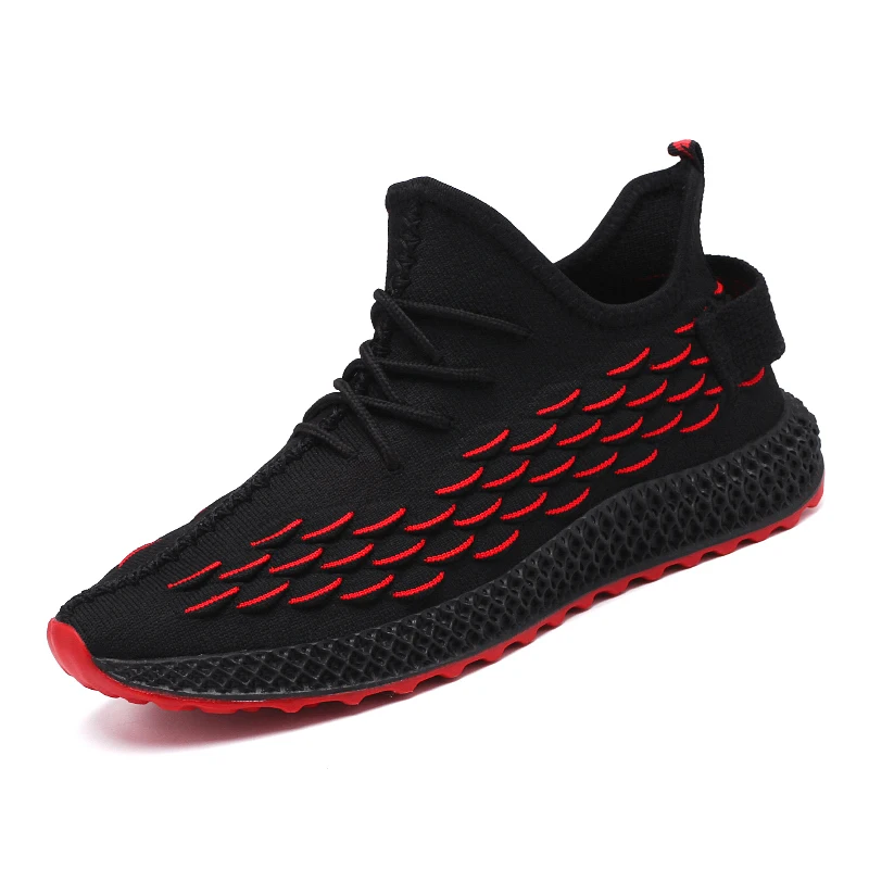 Мужские кроссовки Модные дышащие Мужская обувь для бега спортивная на шнуровке