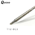 Паяльная станция QUICKO T12-BC3, наконечники для паяльника, 220 В 70 Вт, для FX9501907 T12, 7s, паяльная станция из олова и OLED