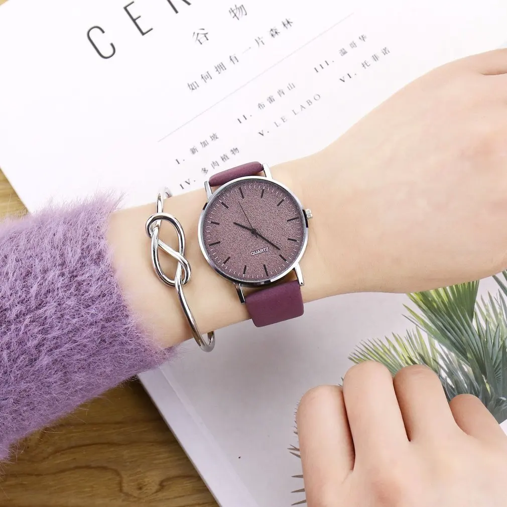 New Fashion Top Brand Leather Watches For Women Starry Sky Minimalism Ladies Casual Dress Quartz Wristwatch Clock | Наручные часы