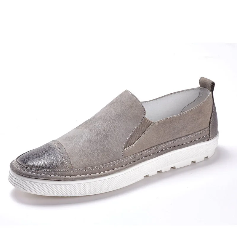 

breathable sneaker fashion boots mens casual shoes Leisure shoes Genuine Leather all-match cowhide men natural leather loafers
