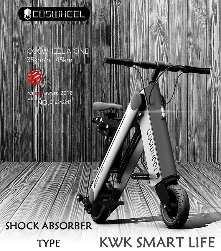 COSWHEEL A-ONE PRO 8 дюймов 40 км складной электрический скутер портативный подвижный скутер для взрослых Электрический велосипед