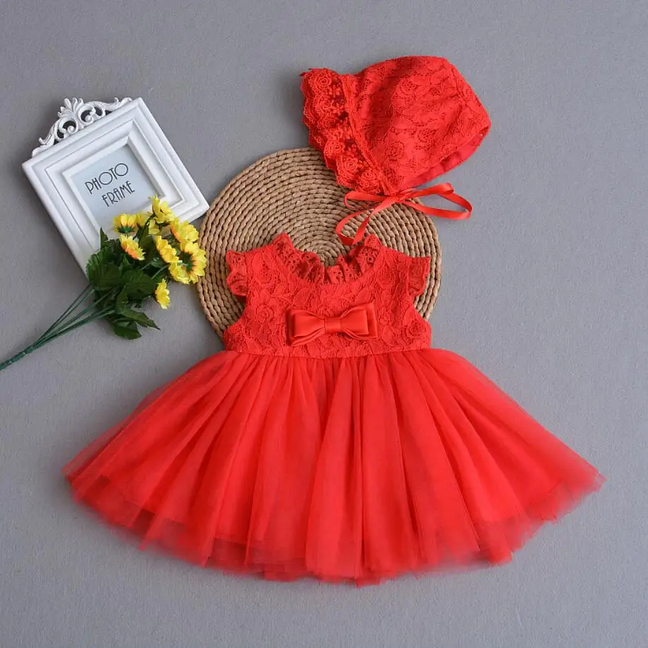 Комплект из 2 предметов платье для крещения маленьких девочек белое на крестины