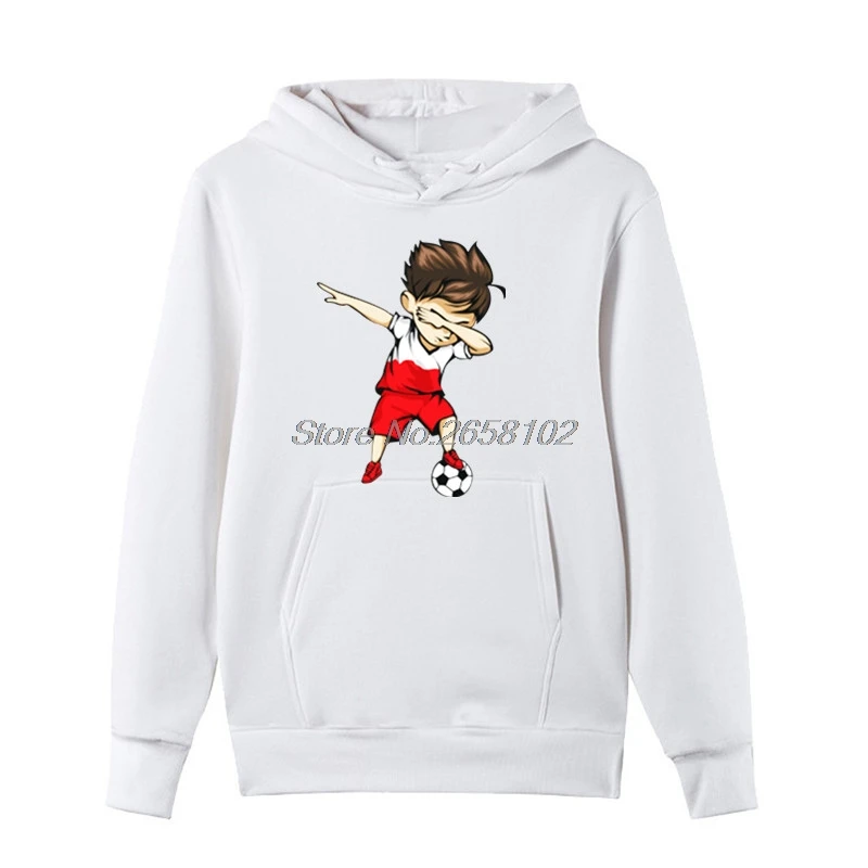 Модная мужская хлопковая толстовка Dabbing Soccers для мальчиков польская Толстовка