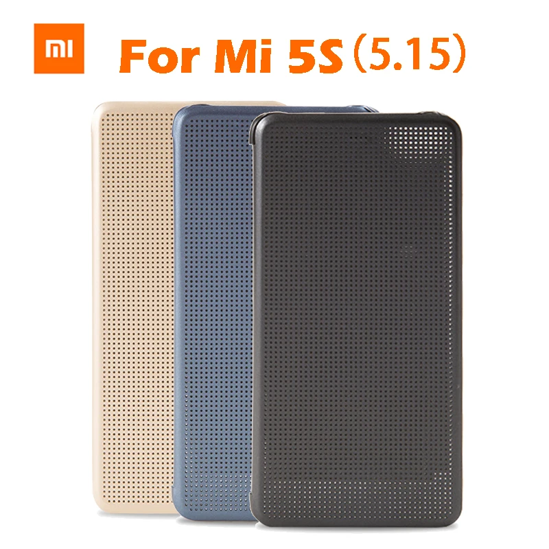 Оригинальный Xiaomi MI5s M5s smartwake флип чехол кожаный защитный PC + PU для MI5S дюймов 5 15 Retail