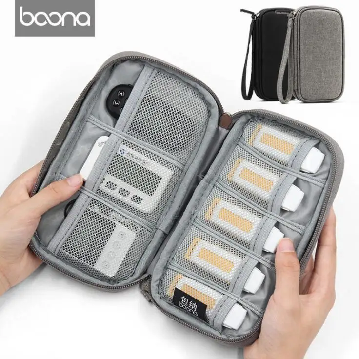 Новая Емкость для электроники дорожный объектив камер сумка хранения USB кабель