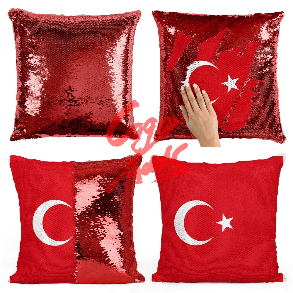 Раскладушка для подушек с двухсторонней пайеткой, украшения для дома в стиле Турции.