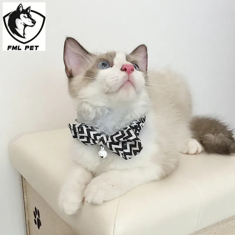 FML Pet хит продаж милые светоотражающие ошейники для кошек цветные воротники в