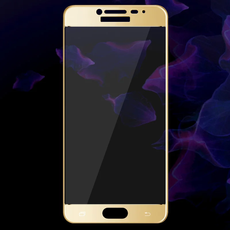 Закаленное стекло с полным покрытием для Samsung Galaxy C5 2 шт. защитная пленка экрана